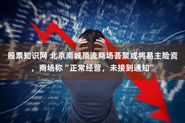 股票知识网 北京南城顶流商场荟聚或将易主险资，商场称“正常经营，未接到通知”